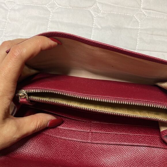 BVLGARI leather red wallet - Picture 4 of 12